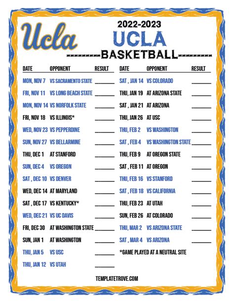 espn ucla basketball schedule|ucla basketball website.